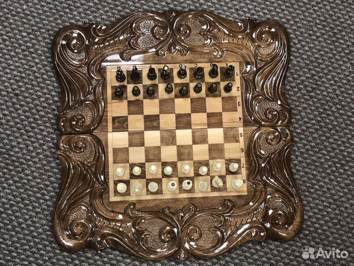 Шахматы нарды шашки 3 в 1