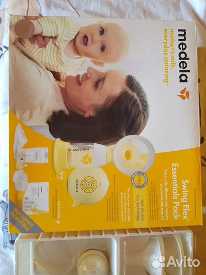 Молокоотсос medela swing flex электрический