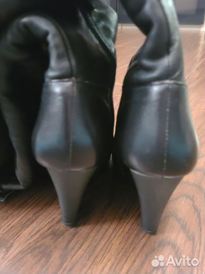 Ботфорты сапоги натуральная кожа 37 р