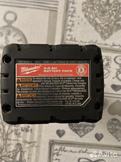 Аккумулятор милуоки 12 4a/h