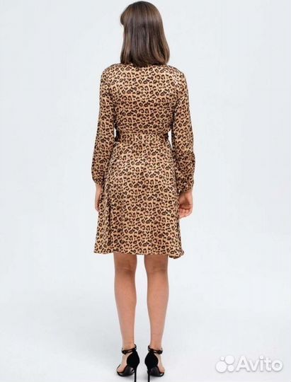 Платье леопардовое