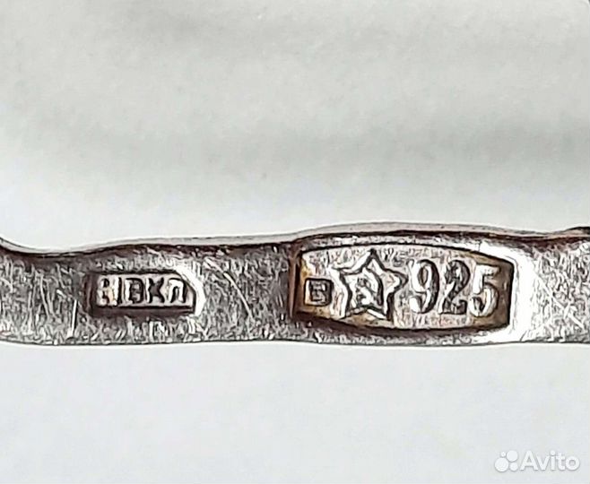 Серьги-бантики. Серебро 925пр(звезда)