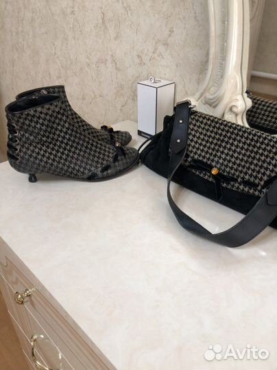 Сумка итальянская натуральная кожа и ботиночки