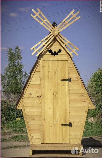 Дачный туалет с дельфином чжс 475