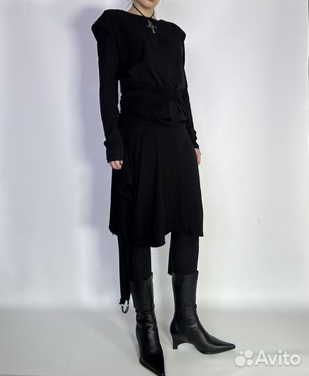 Топ с подплечниками Винтаж