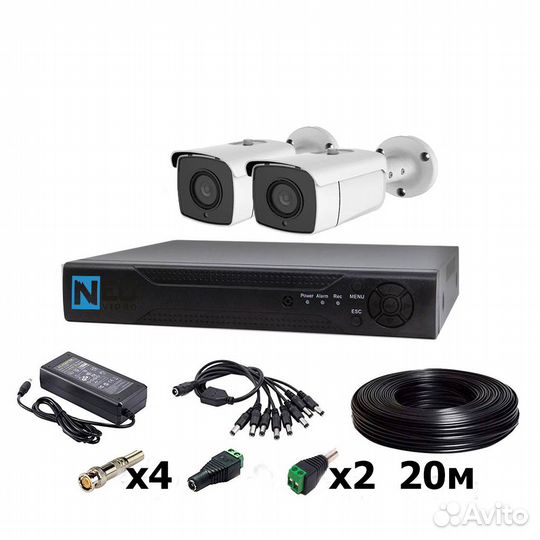 Видеонаблюдение +для частного дома готовые комплек