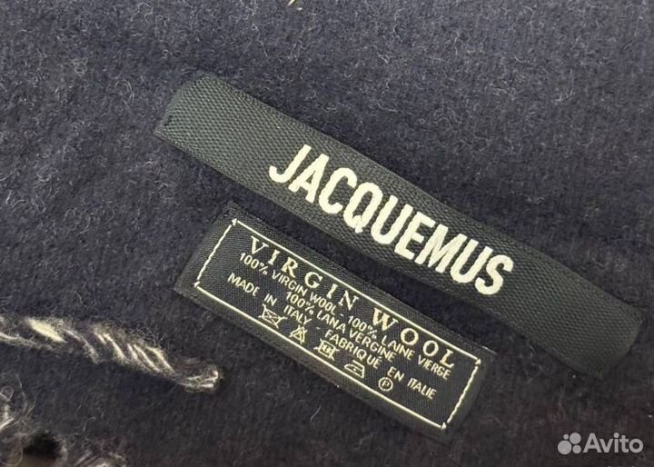 Шарф jacquemus синий