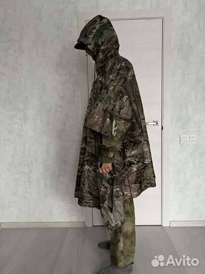 Дождевик пончо военный