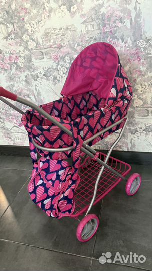 Коляска люлька для кукол до 45 см