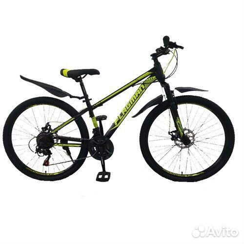 Горный Велосипед горный Flagman 26” черно-желтый
