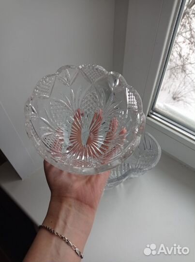 Набор салатников хрусталь СССР