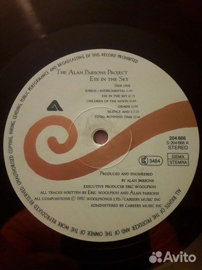 THE alan parsons project 7 L.P