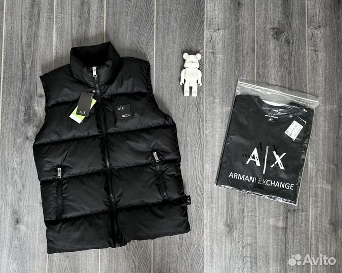 Мужская жилетка Armani Exchange+футболка в подарок