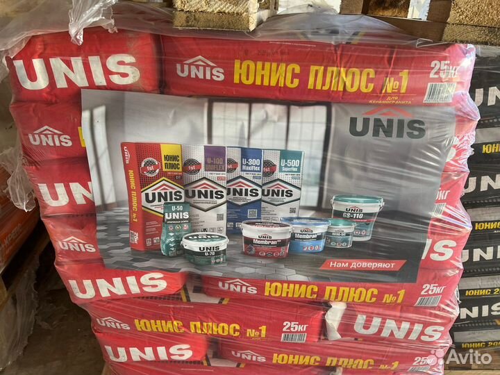 Клей плиточный Unis