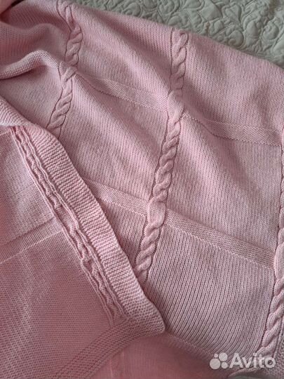 Пледик вязаный новый