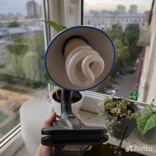 Уф лампа для животных/растений светильник-прищепка