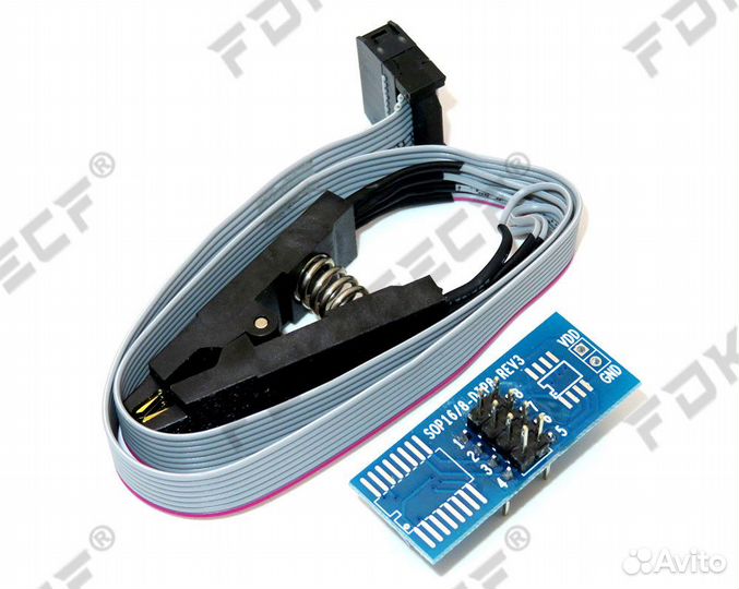 Программатор USB CH341A с комплектующими