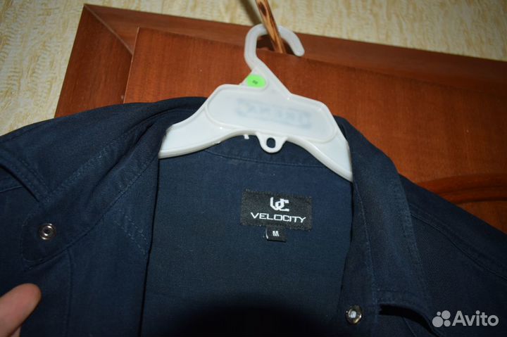 Джинсовая рубашка мужская Velocity на кнопках