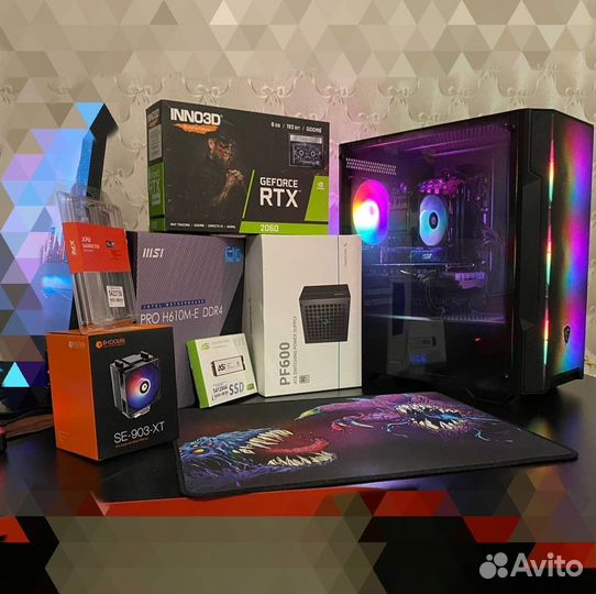 Игровой пк MSI MAG RTX 2060/Intel 12100f