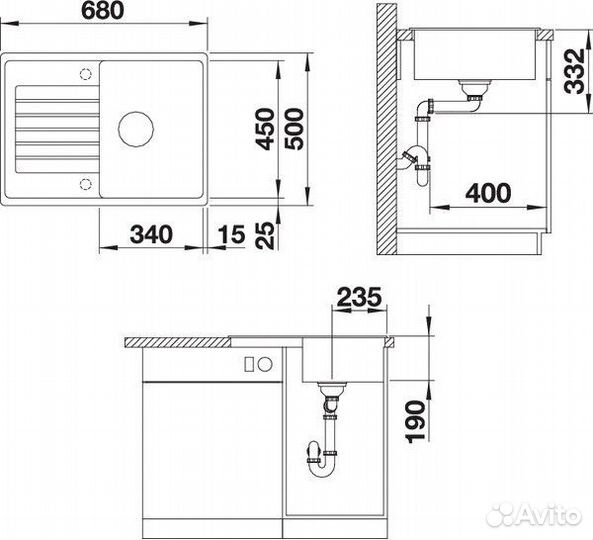 Кухонная мойка Blanco Zia 45 S Compact Кофе