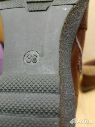 Полусапоги женские зимние натуральная кожа