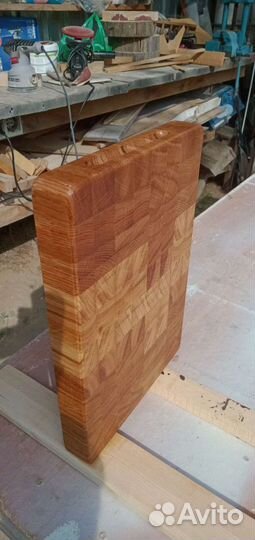 Разделочная,торцевая доска с дуба