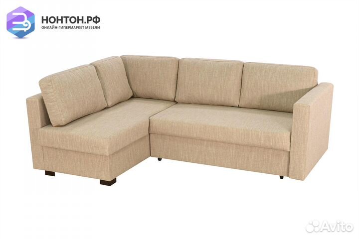 Диван угловой дельфин Джессика 2 бежевый