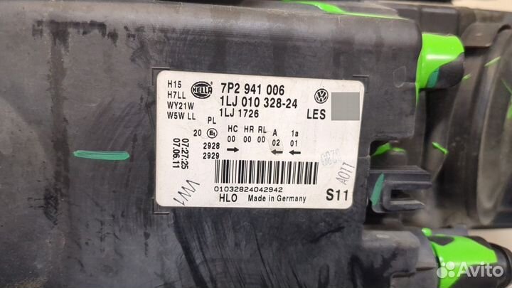 Фара (передняя) Volkswagen Touareg, 2011