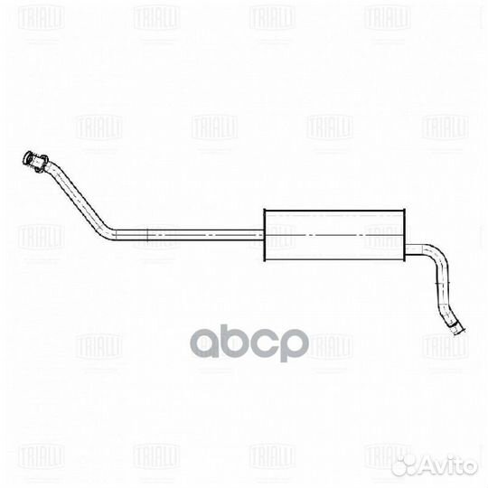 Глушитель для а/м газ 52 осн. (алюм. сталь) (EM