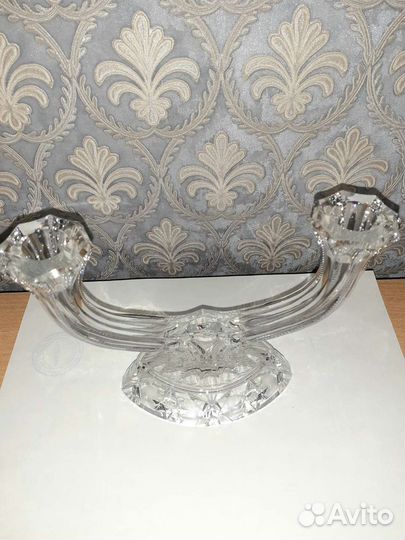 Подсвечник хрустальный СССР