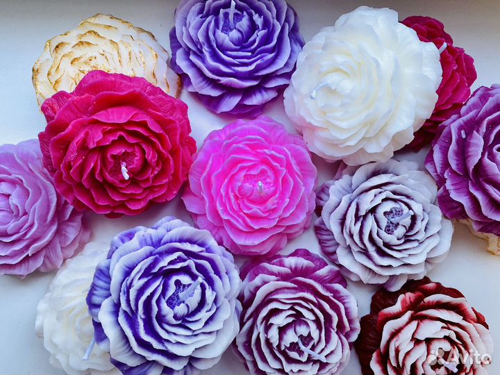 Подарок для девушки (свеча ручной работы)