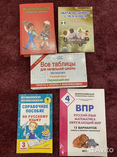 Учебники 3,4 и начальная шкода