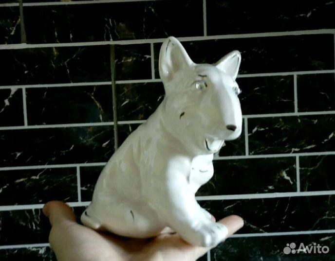Бультерьер фигурка керамическая