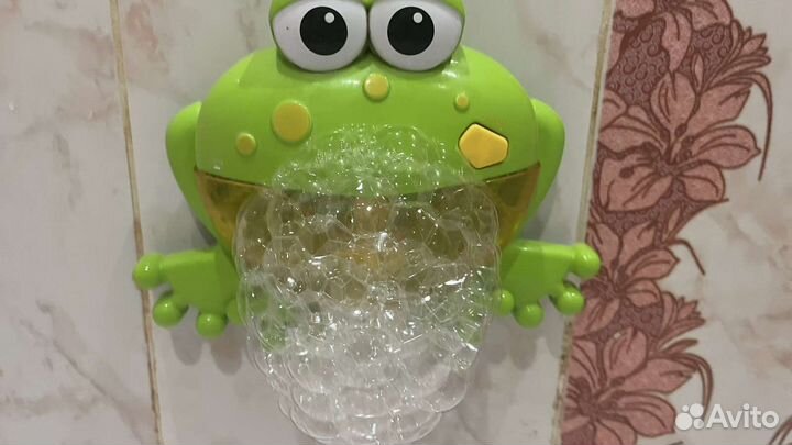 Игрушки для ванной. Лягушка, мыльные пузыри