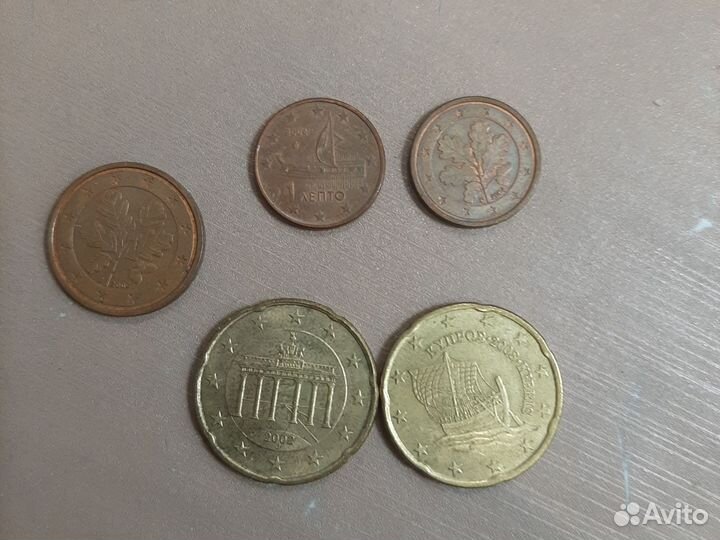 Монеты евроценты