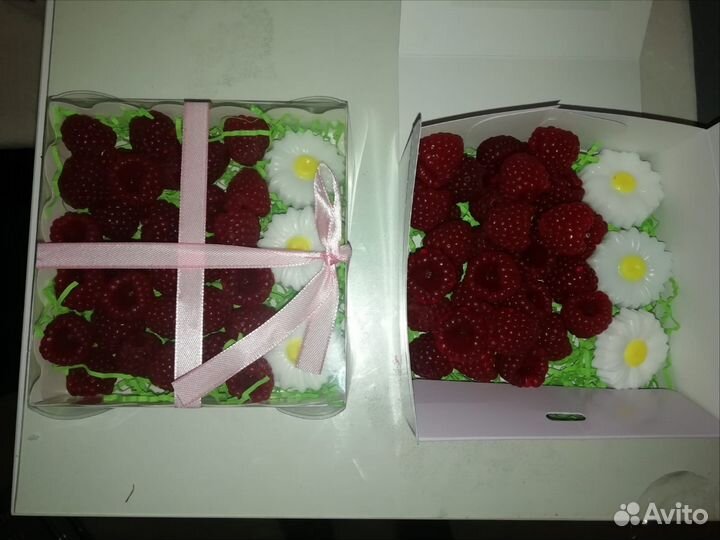 Мыло малина ручной работы