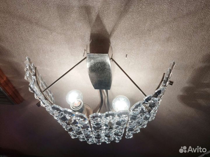Хрустальный светильник бра СССР