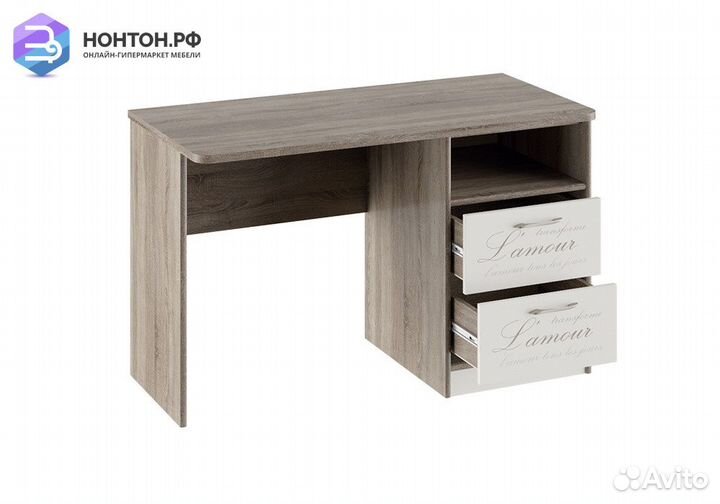 Письменный стол Брауни фон бежевый с рисунком / ду