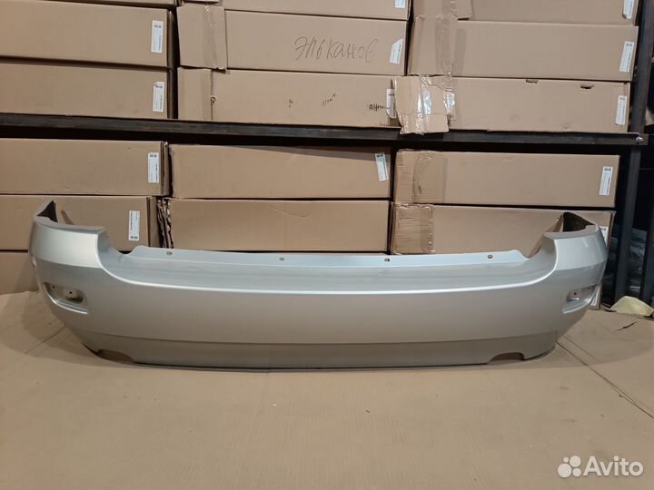 Бампер задний лада калина универсал серебристый