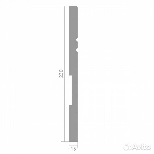 Плинтус UltraWood Base 5902 i (15х230х2000)