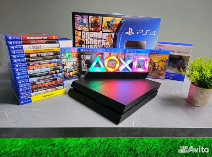 Sony playstation 4 + 50 игр / Гарантия