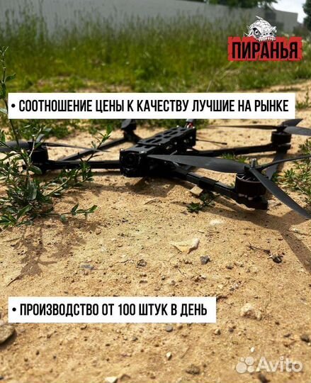 Бпла FPV Piranha 10 дюймoв