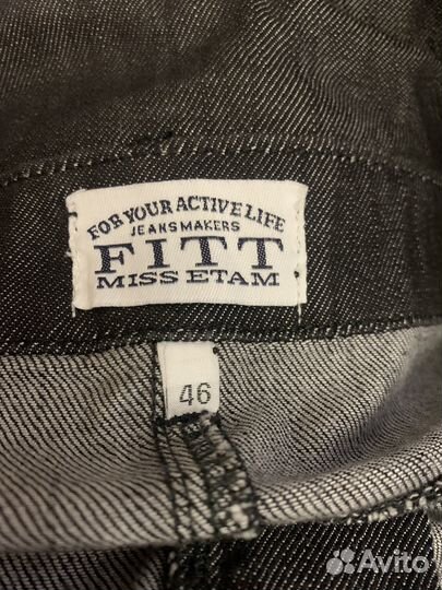 Юбка джинсовая с высокой талией eur 46