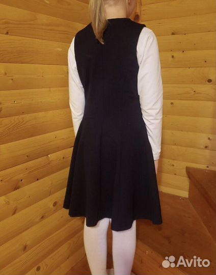 Школьный сарафан 128, 134 черный