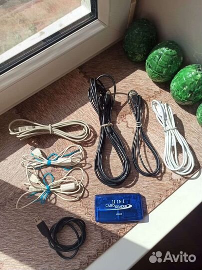 USB удлинители, картридер, Canon