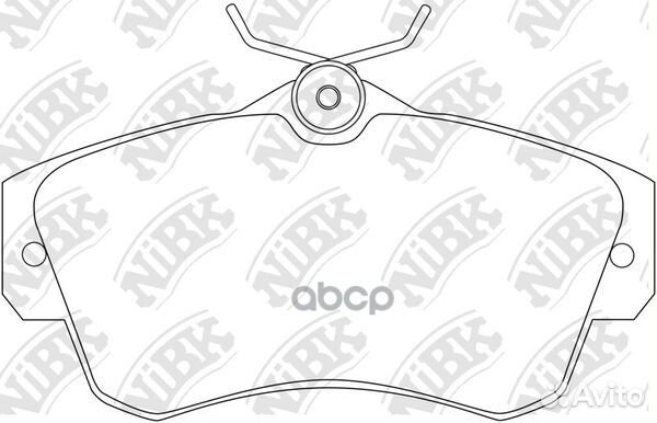 Колодки тормозные дисковые PN0154 chrysler 0501