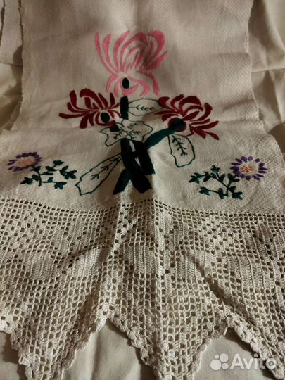 Рушник старинный лён