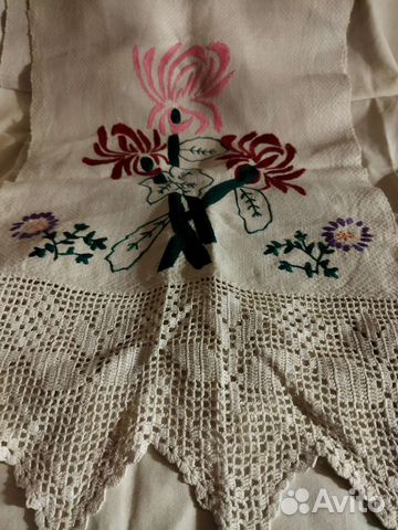 Рушник старинный лён