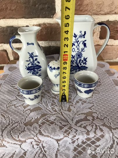 Синий лук, луковый узор кухонная посуда