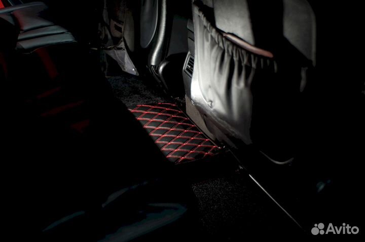 3Д коврики из экокожи Mercedes